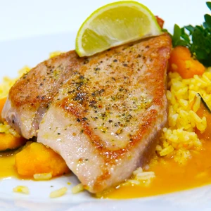 tuňák, rizoto arborio